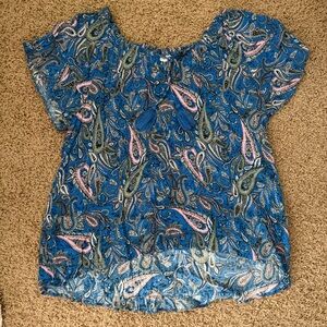 Avenue Beautiful 3x Paisly Tunic Top High Low
